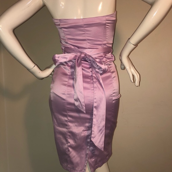 Y2K Jane Norman Pink Lilac Mauve Dress with Embellished Silver gems. XS - Picture 9 of 15